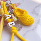 Multi-Charm Accessory with Hanging Clip and Letter Accents