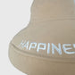 Women's HAPPINESS Embroidered Wide - Brim Bucket Hat