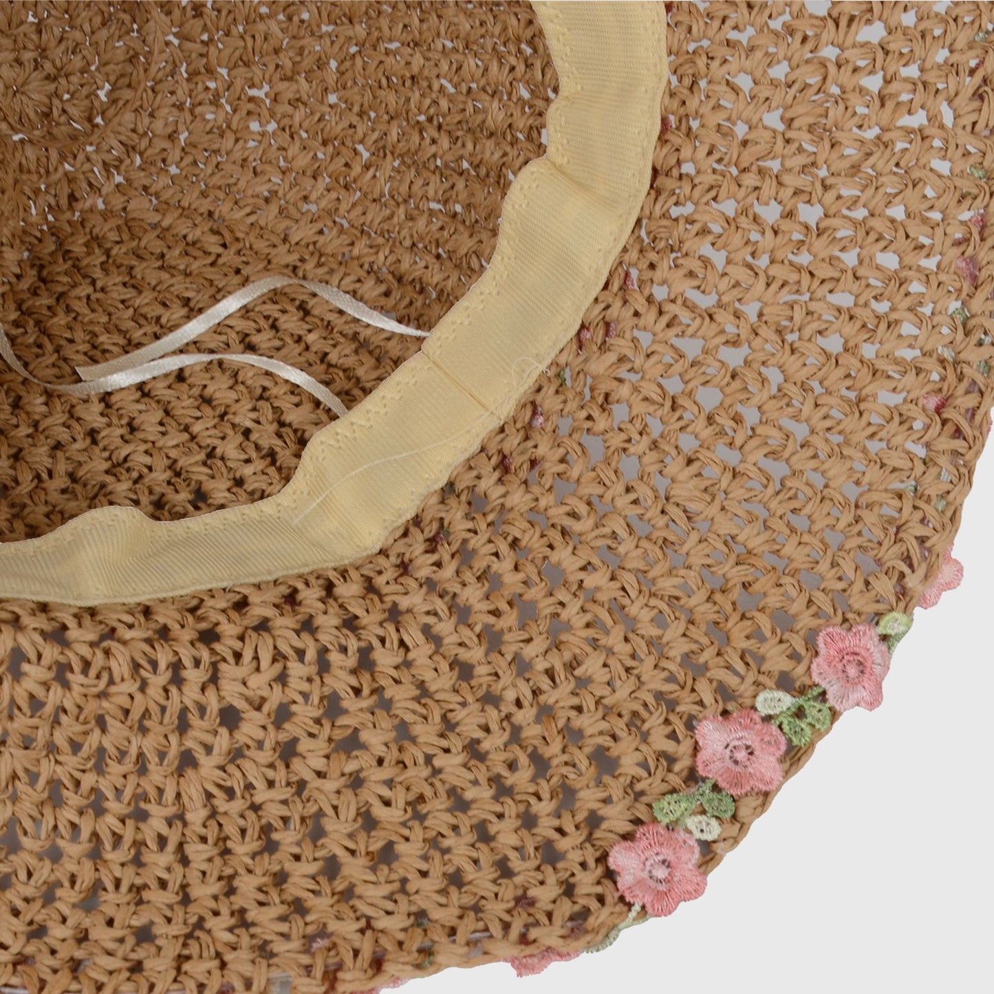 Women's Flower Embellishments Sun Hats Charming Crocheted Straw