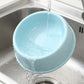 Plastic Pet Food Bowl with Rounded Rim for Cats and Dogs
