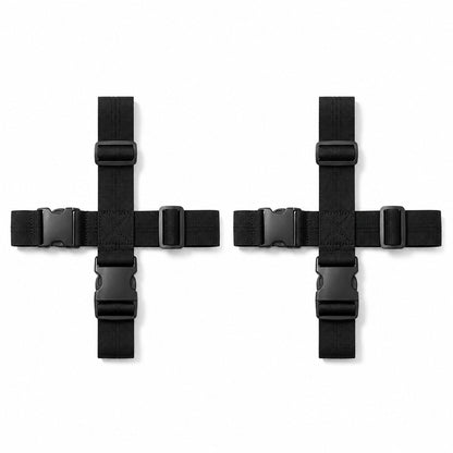 2 Pack Adjustable Cross Luggage Straps with Buckles