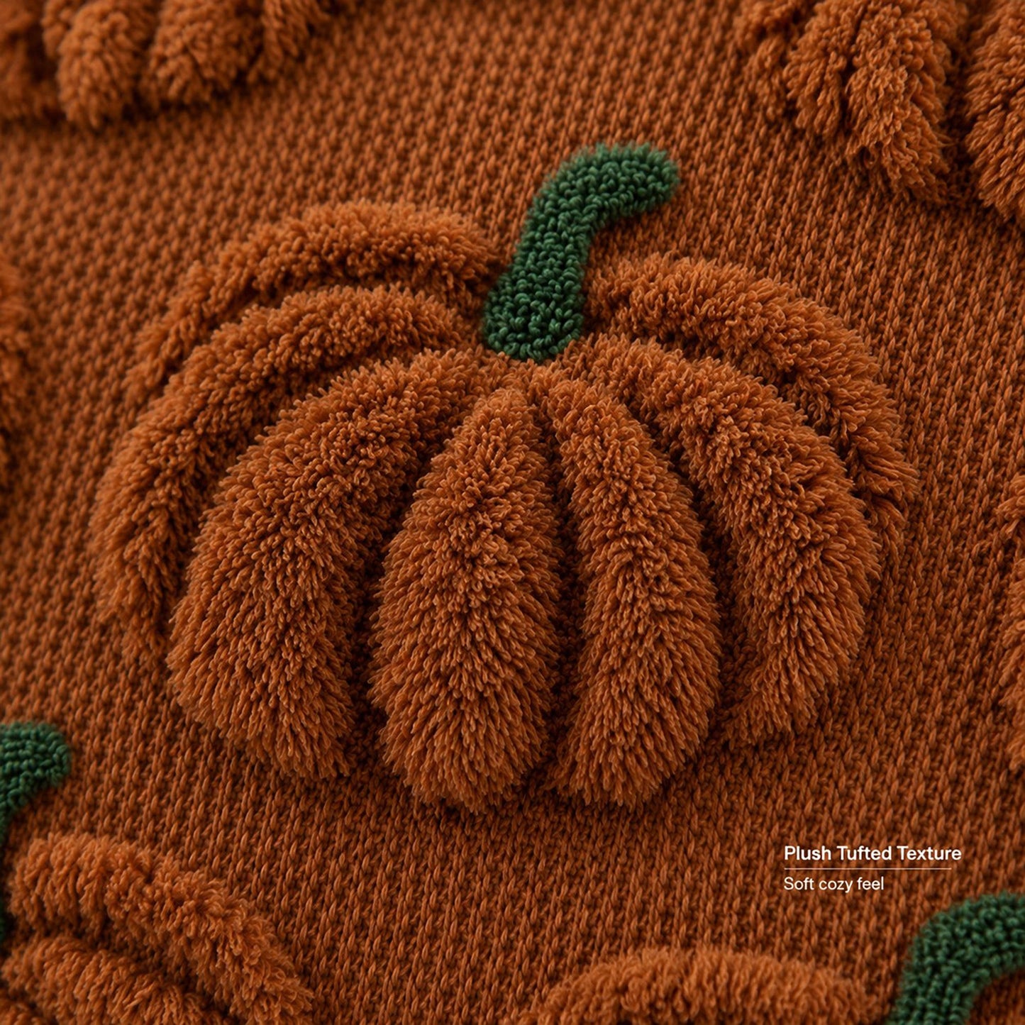 Textured Pumpkin Decorative Throw Pillow Cover for Sofa Bed Chair Fall Decor