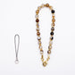 Beaded Wrist Strap with Clasps for Phones and Bags