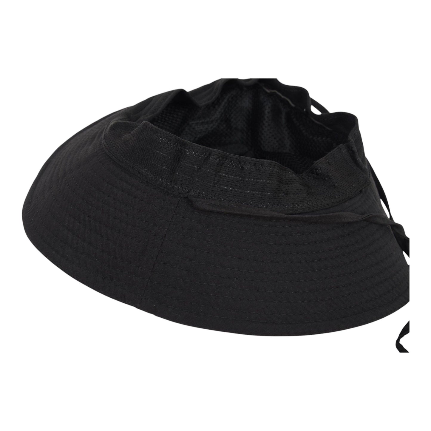 Wide Brim Bucket Hat with Colorful Ribbon Trim Breathable Mesh Lining and Adjustable Chin Strap for Outdoor Use