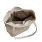 Herringbone Tote Bag with Shoulder Handles and Inner Pocket