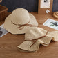 Wide - Brim Straw Sun Hat with Leather Tie