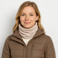 Soft Knit Neck Warmer with Cozy Layered Design 9x17 inches