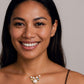 Women's Multi-Charm Pendant Necklace with Layered Bead Accents and Faceted Gem Details for a Valentine Elegant Look