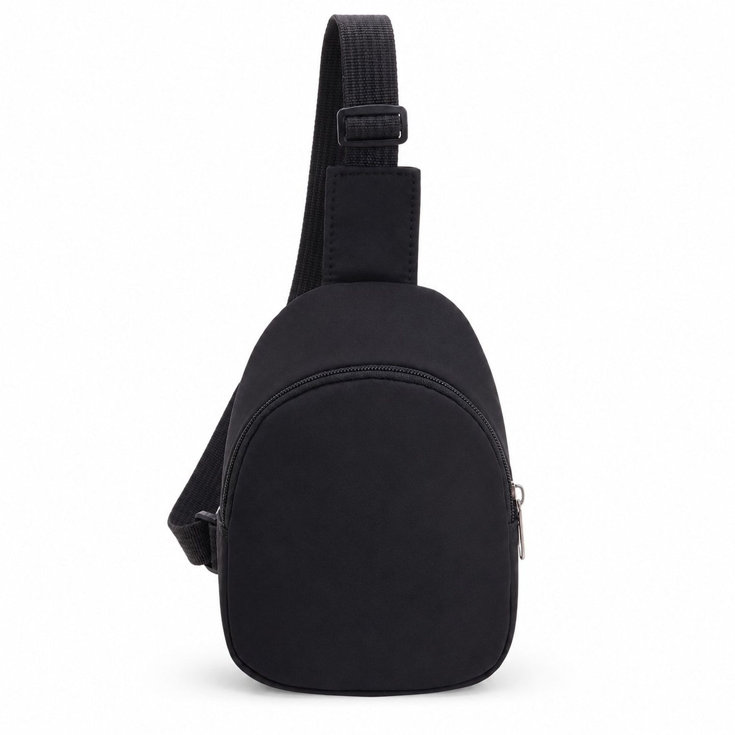 Adjustable Sling Bag with Front Zip Pocket for Travel
