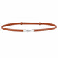 Skinny Waist Belt Thin Dress Belt with Metal Clasp 39.4 in