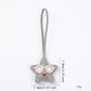 2-Piece Womens Faux Leather Bag Charm with Long Hanging Strap and Layered Detail