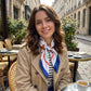 Cute Dachshund Print Satin Feel Square Neck Scarf Fashion Hair Scarf Bandana 25.5¡Á25.5 Inches