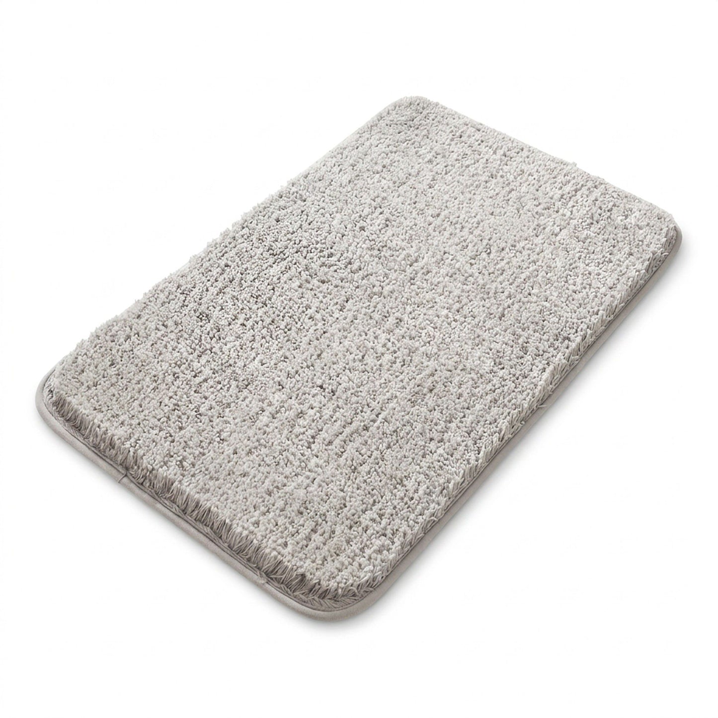 Plush Shag Bath Mat with Soft Pile Texture and Non Slip Backing