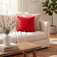 Plush Heart Textured Throw Pillow Cover Soft Fuzzy Decorative Cushion Cover for Sofa Bed Chair