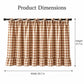 Handmade Farmhouse Floral Tie Top Cabinet Curtain Decor