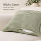 Soft Corduroy Decorative Throw Pillow Cover Geometric Accent Cushion Cover for Sofa Bed