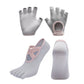 Yoga Socks and Gloves Set with Anti-Slip Grip for Pilates and Barre Workouts