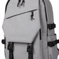 Multi-Pocket Utility Backpack with Buckle Straps, Side Pockets and Padded Shoulder Straps