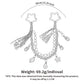 Coastal Bag Charm with Star Clips Pearl Look Beads Braided Cord and Tassels