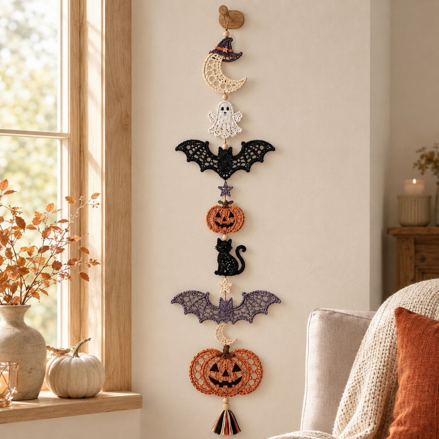 Halloween Crochet Hanging Ornament DIY Craft Kit