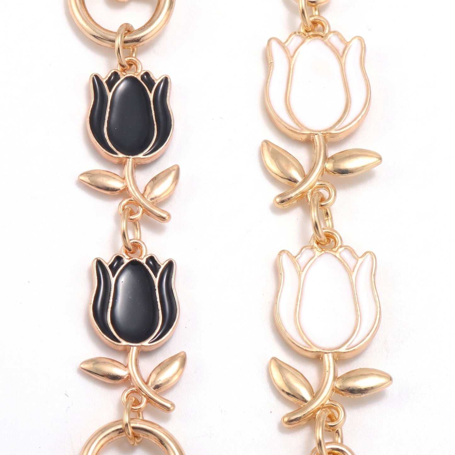 2 Piece Tulip Charm Set for Phone Cases Bags and Keys