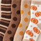 Warm Tone Fuzzy Crew Socks 4-Pair Set US 5-10.5
