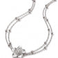 Single Floral Layered Beaded Metal Waist Chain Adjustable Minimalist Statement Waist Jewelry 43.3in
