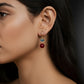 Lotus Drop Earrings with Delicate Petal Motif and Smooth Round Bead Accent for an Artistic Feminine Statement Accessory