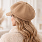 Embellished Newsboy Cap Adjustable Brim Baker Boy Hat
