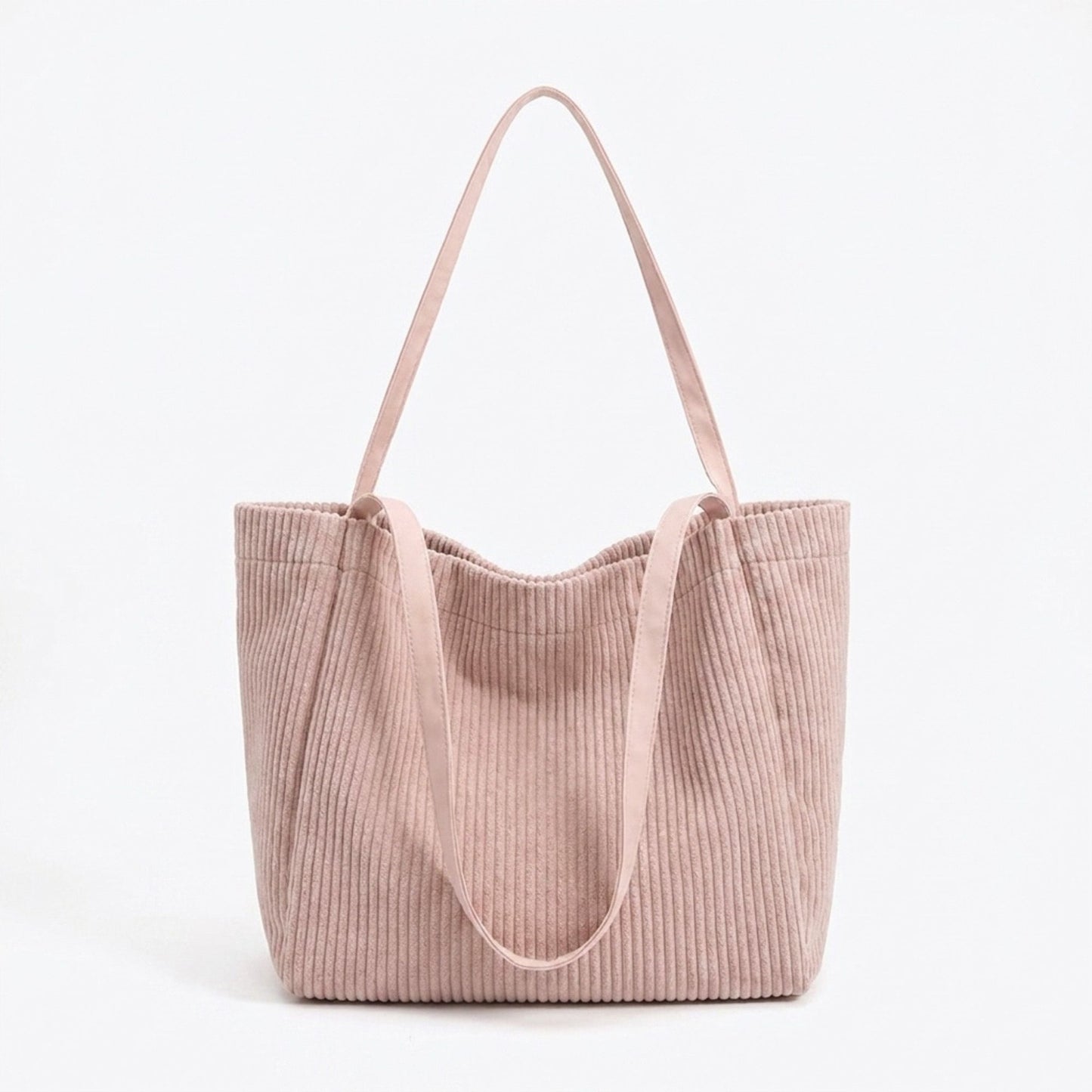 Corduroy Tote Bag Large Capacity Slouchy Shoulder Bag for Work School