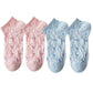 4 Pairs Women's Low-Cut Floral Embroidered Socks Soft Combed Cotton Breathable Fit for Sneakers Flats and Everyday Casual Wear