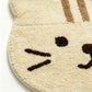 Cute Cat Head Shaped Bathroom Floor Mat Soft Water Absorbent with Anti-Slip Base