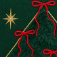 Christmas Embroidered Plush Throw Pillow Cover 18 x 18 Inch 1 Pack