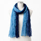Lightweight Floral Crinkle Long Scarf