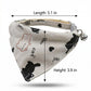 Pet Cat and Dog Bandana Collar with Bell Adjustable Cartoon Cat Print Scarf Bib