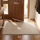 Chenille Bath Mat with Plush Pebble Texture and Non Slip Backing