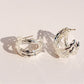 Hollow Out Hoop Earrings - 2.5cm Diameter Hoops