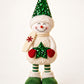 Adjustable Height Sequin Snowman Christmas Decoration