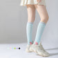 3-Pair Set Knee-High Compression Athletic Socks Breathable Anti-Slip Support Design for Running and Jump Rope