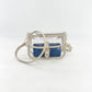 Clear Crossbody Handbag with Adjustable Strap and Buckle Flap Closure