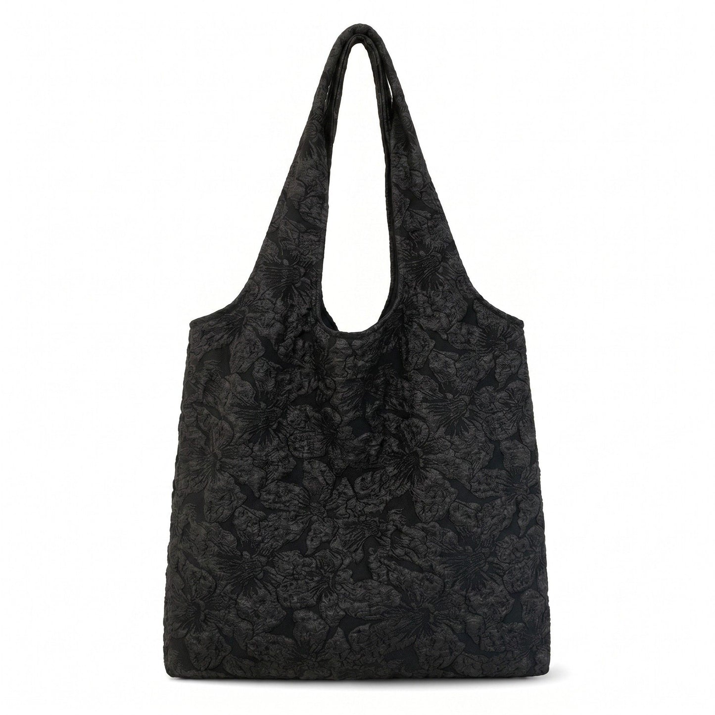 Floral Pattern Shoulder Tote Bags Lightweight Foldable Daily Bag for Women