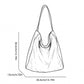 Faux Suede Hobo Shoulder Bag with Long Strap