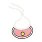 Pet Bib Collar Soft Adjustable Knit Bandana with Colorful Embroidered Design for Cats and Dogs