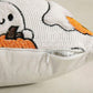 Halloween Ghost Pumpkin Textured Decorative Throw Pillow Cover Square Cushion for Sofa Bed Chair