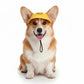 Pet Visor Sun Hat with Open Ear Design Adjustable Chin Strap Lightweight Outdoor Cap for Cats and Dogs