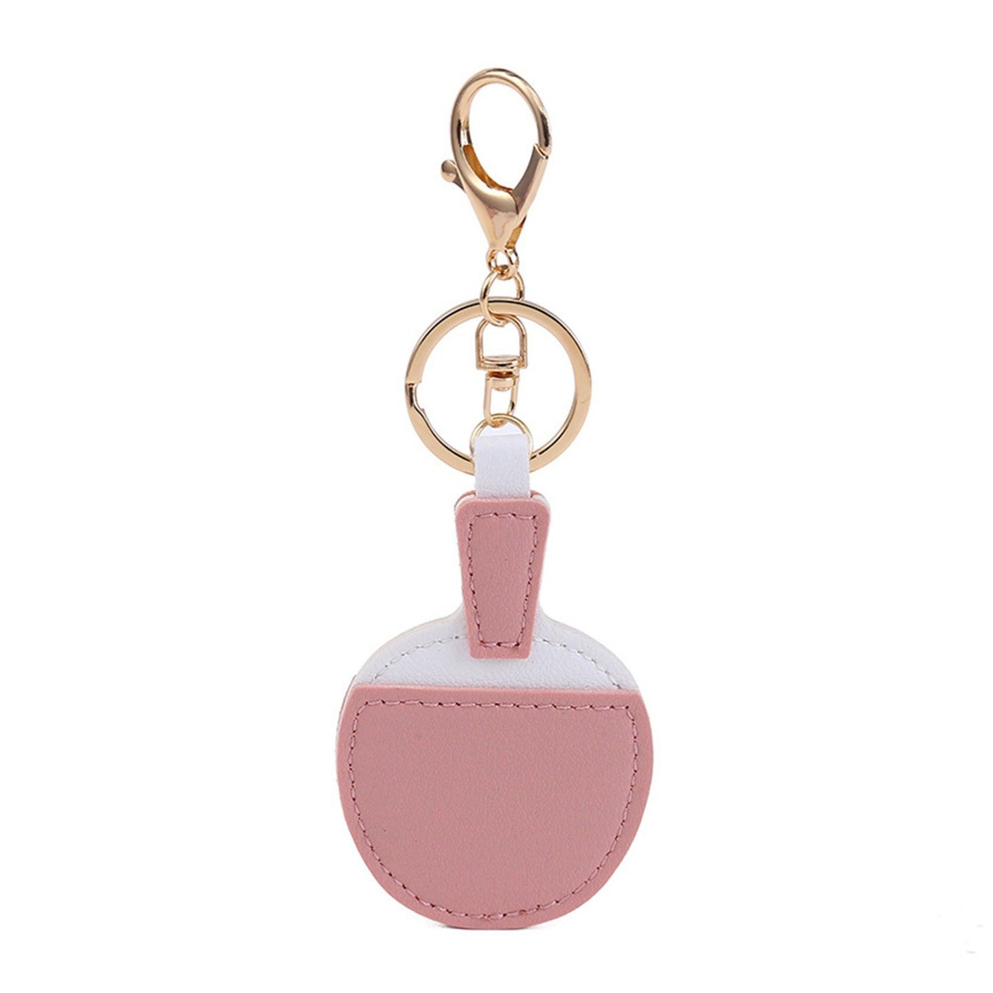 2-Piece Womens Padded Bag Charm with Hanging Strap and Stitched Detail