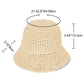 Crochet Raffia Bucket Hat Lightweight Foldable Wide Brim Sun Hat for Stylish Summer Protection