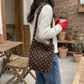 Fuzzy Shoulder Bag Soft Textured Tote Purse with Magnetic Closure