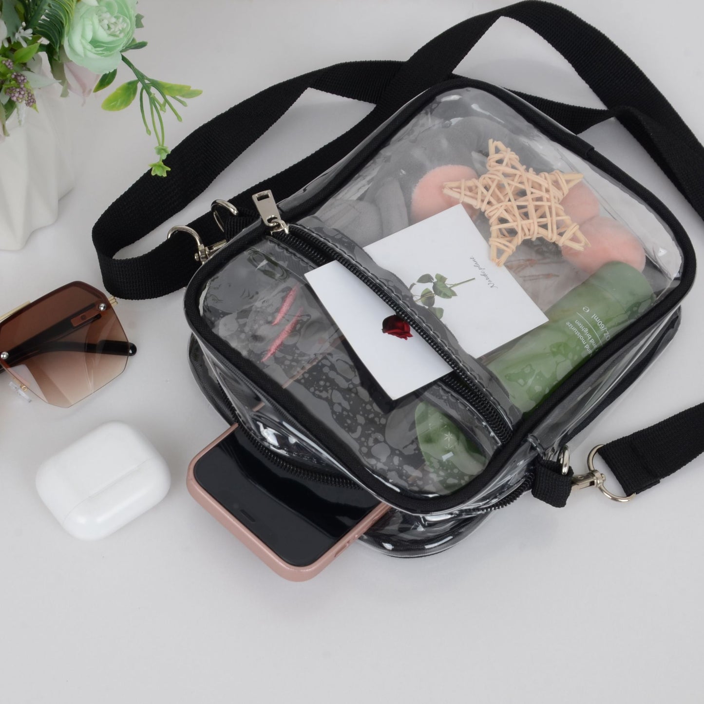 Sleek Clear Women's Shoulder Bag