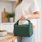 Insulated Roll Top Lunch Bag with Buckle Handle and Leak-Resistant Lining